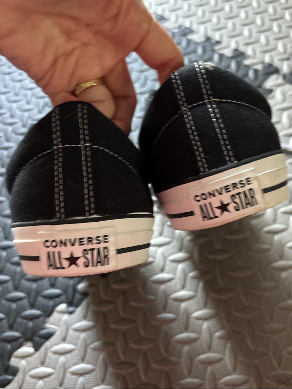 CONVERSE  Men's Chuck Taylor All Star High Street Ox in Black/White  (11.5) - Picture 3 of 5